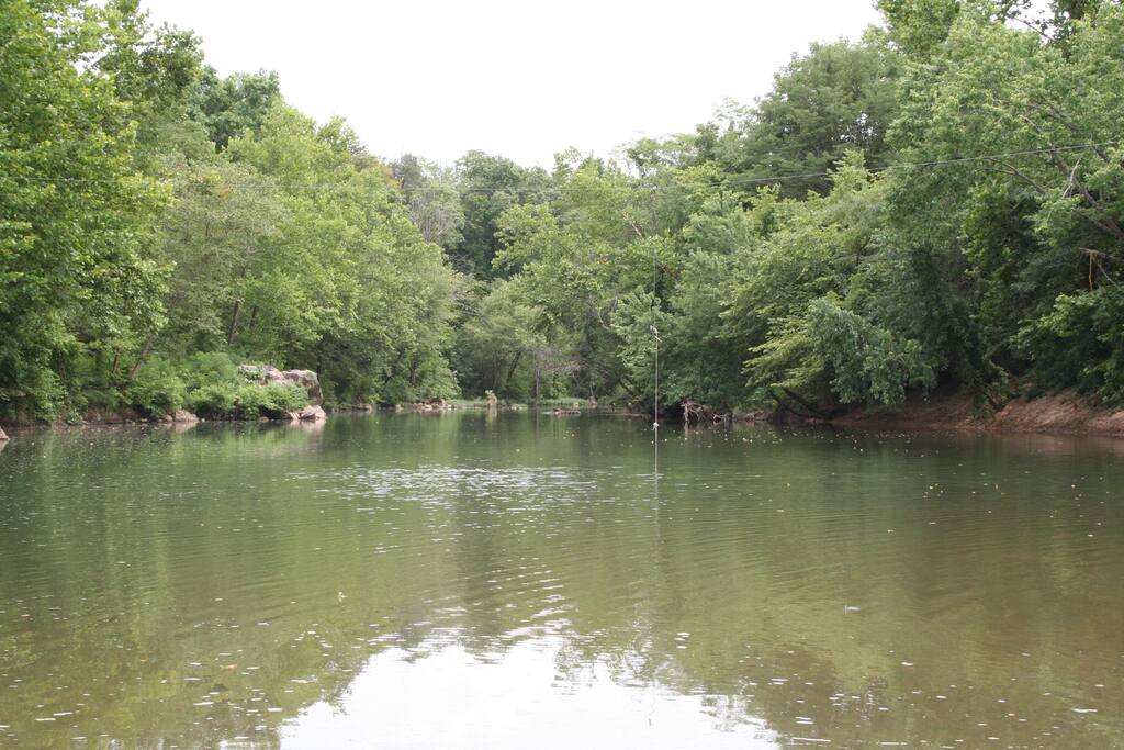 One of the best swimming holes in the area--just about three miles from the house.