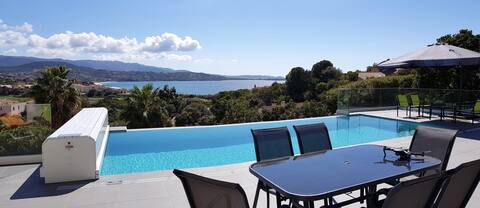 Top Airbnb: Villa "Eclat de Mer" – sea view and heated pool à Grosseto Prugna