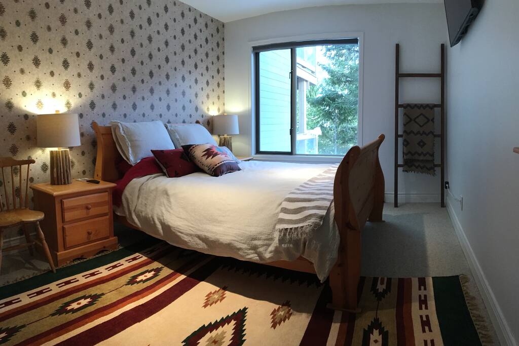 The "Navajo" room - queen bed with TV