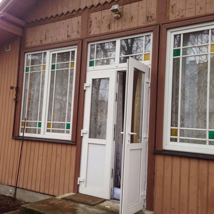 Exit to the back yard/terrace