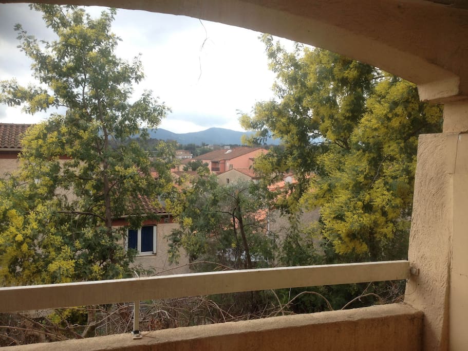 Terrasse situé plein sud parfait pour se détendre ou manger dehors.