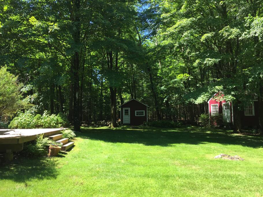 Open deck and yard