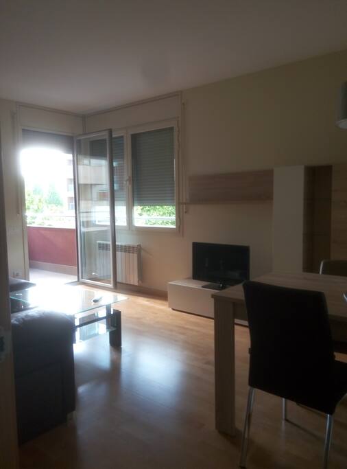 Salón-comedor con salida a la terraza, mucha luz.