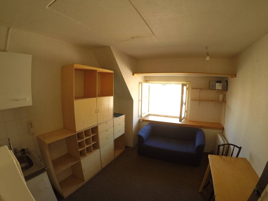 Couch and small table