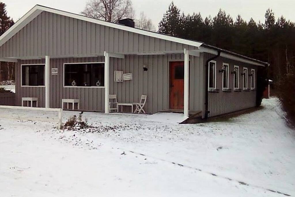 The house in the winter