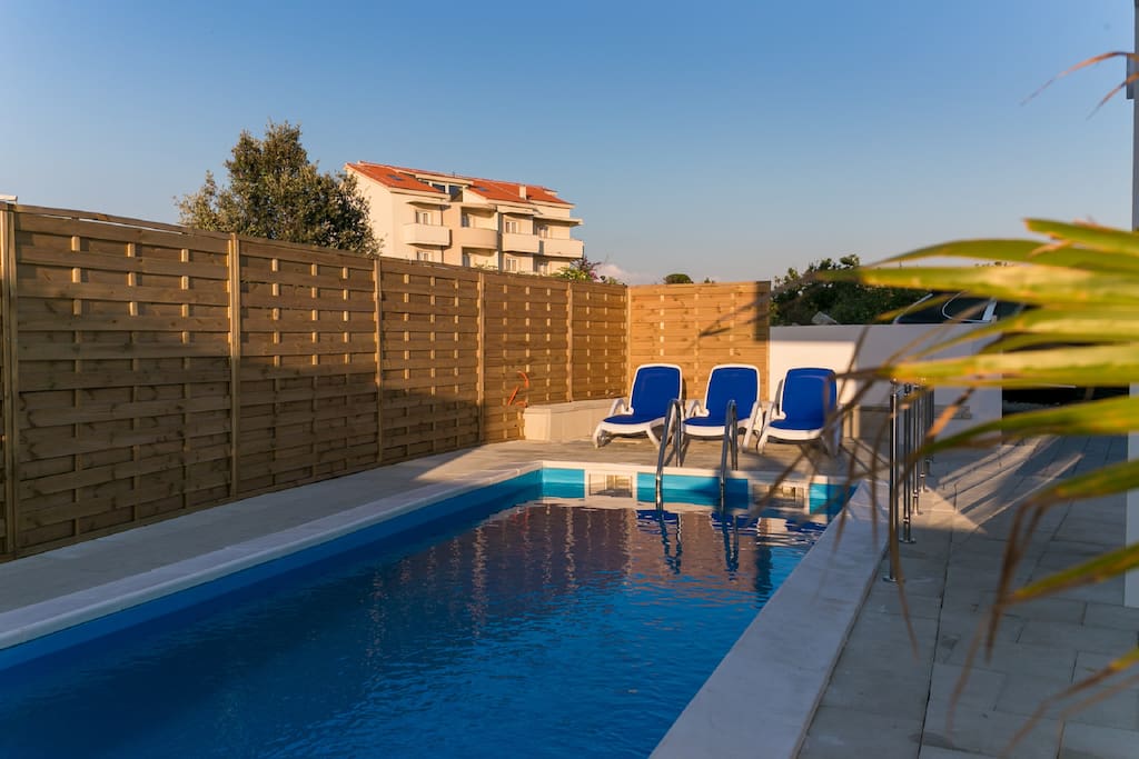 Pool area by day