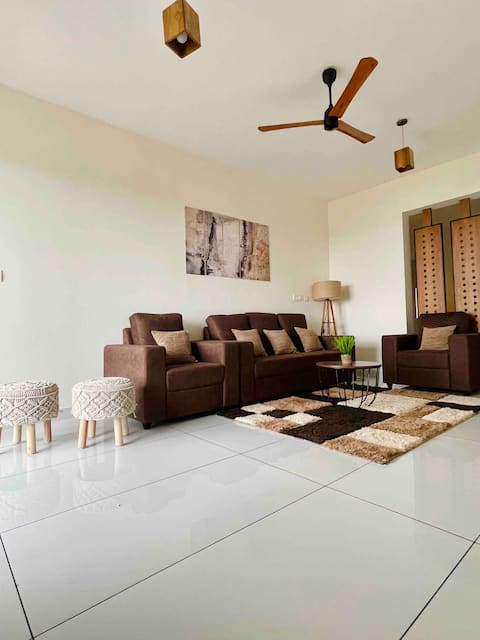 Self serviced apartment with serene beach view