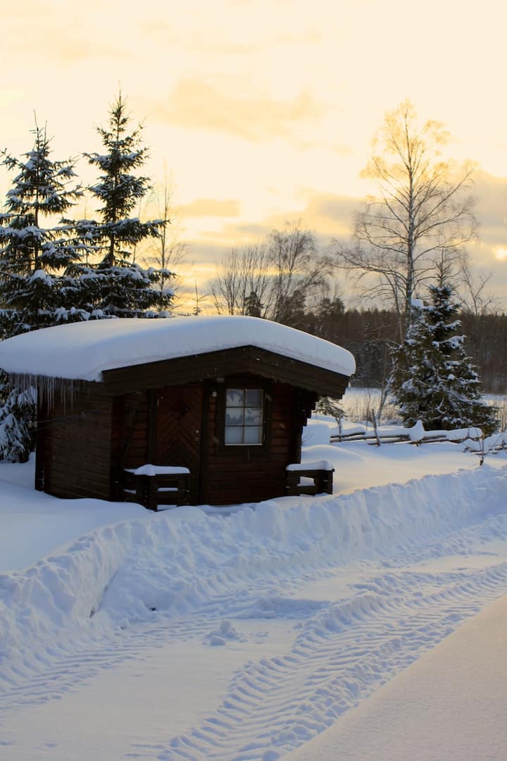 Cabin with double bed