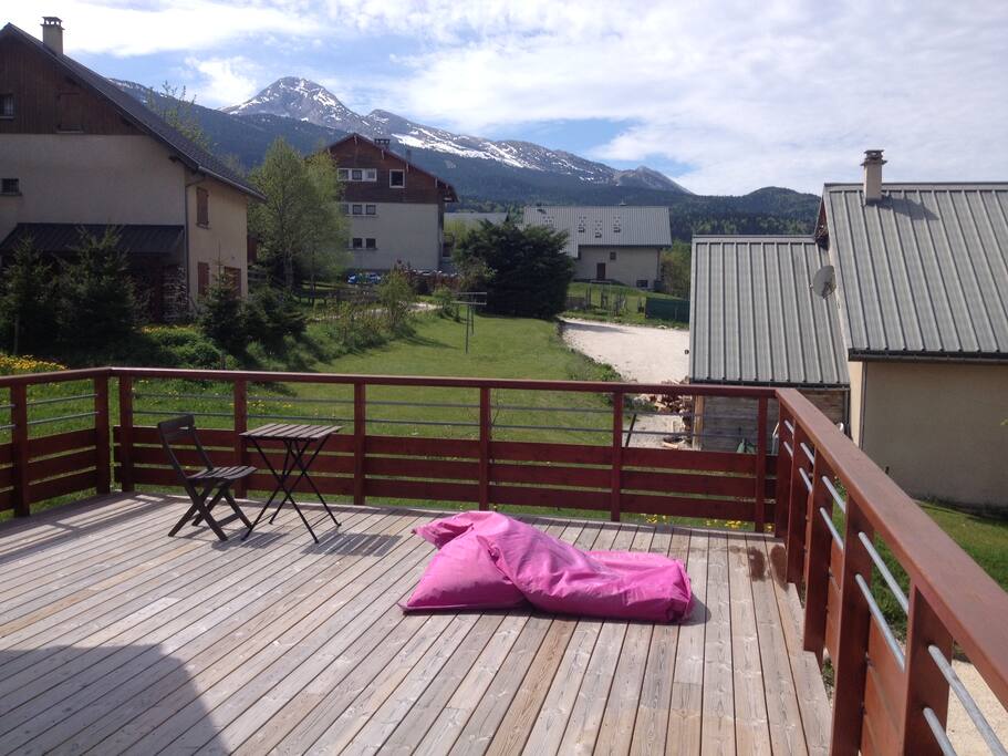 Terrasse sur pilotis