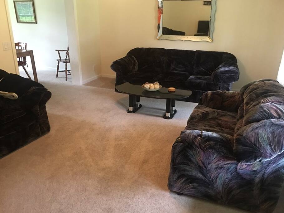 Living room. Flat screen + game system