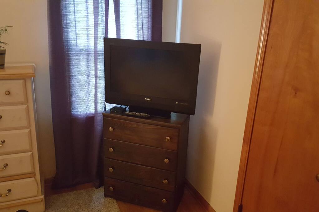 Flat screen Television in your room, with cable.