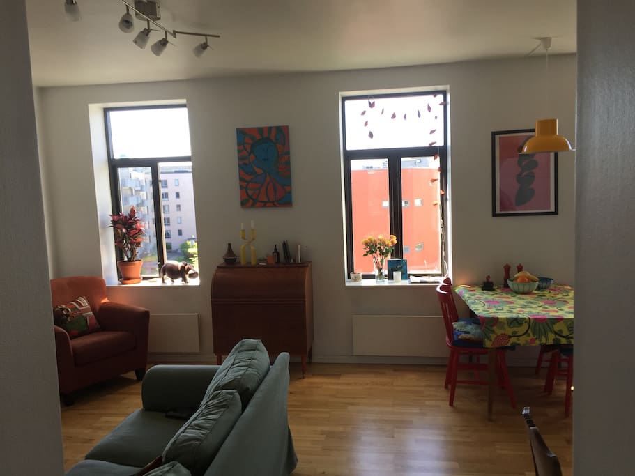 Entering the spacious living room