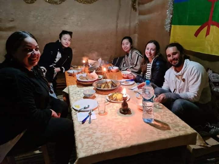 Dinner time at camp