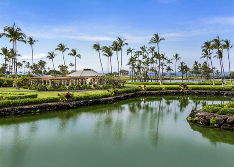 Lanai views of the beautiful Ancient Hawaiian Fishponds