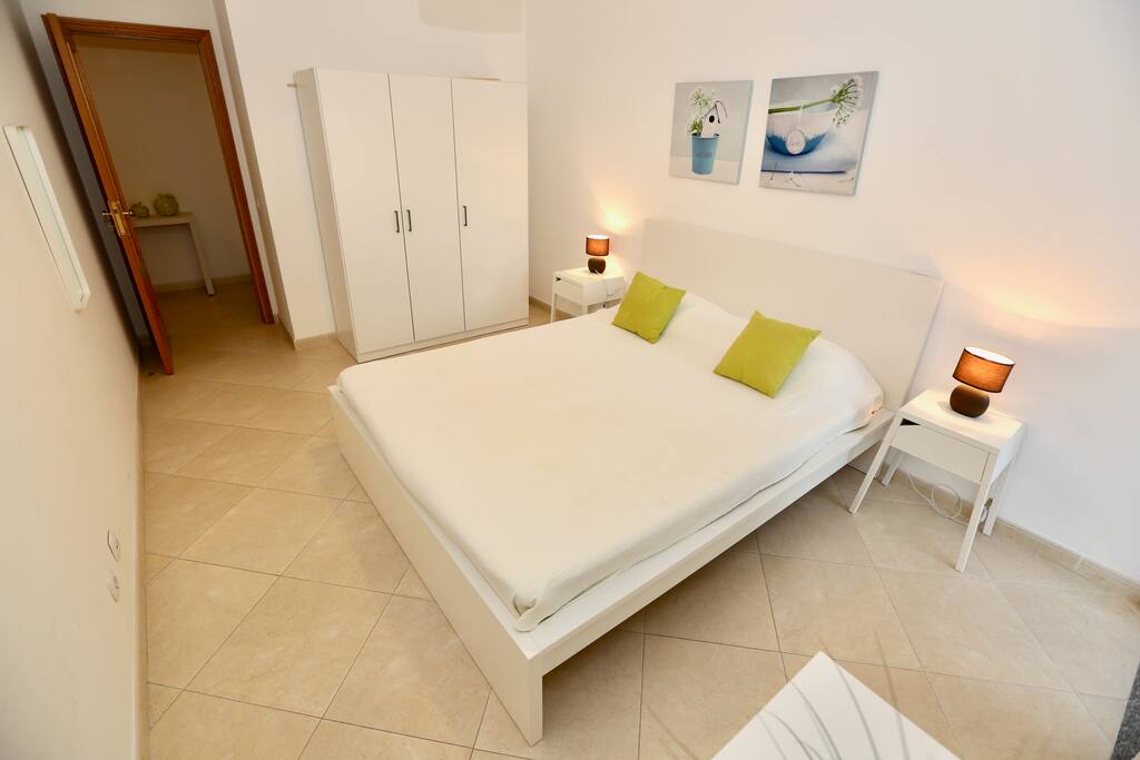 Bedroom with very comfortable bed for two