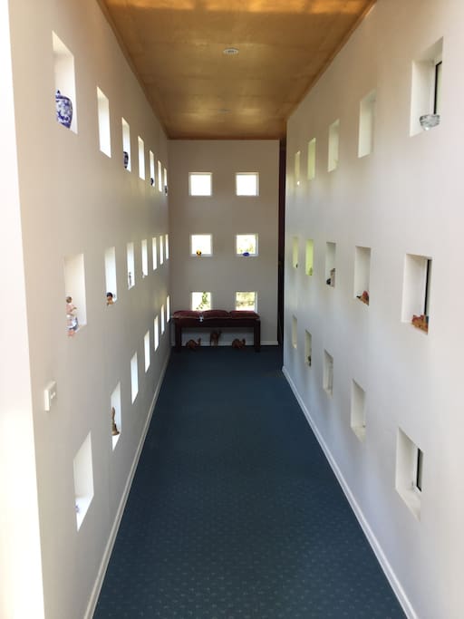 Walk down your Hallway to your own wing.