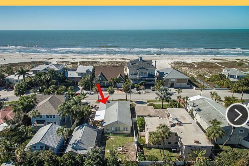 Home is across the street from the Ocean, it faces the ocean