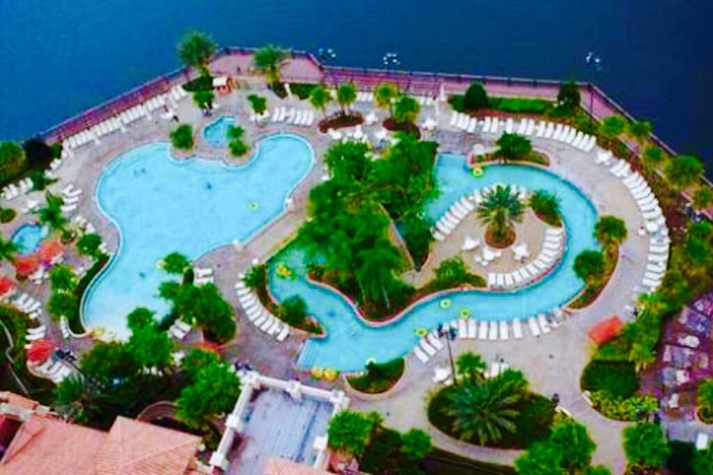 Main building pool and lazy river