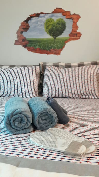 非常乾淨的浴巾 Clean and comfy towels.