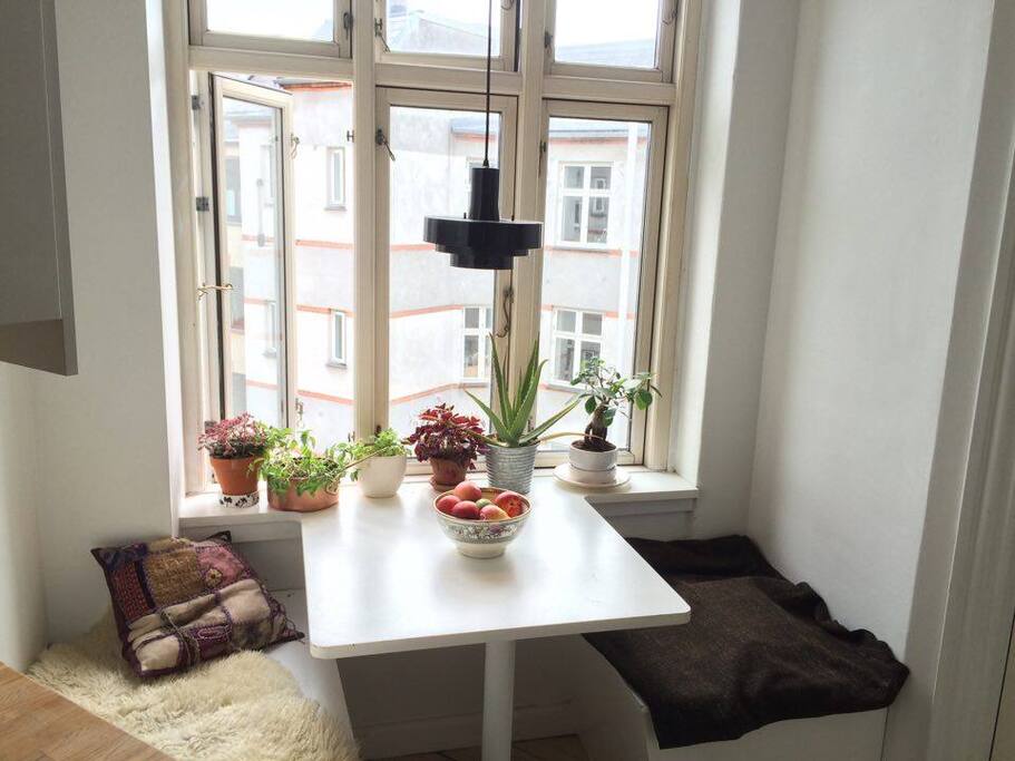 A great place to have coffee in the morning sun