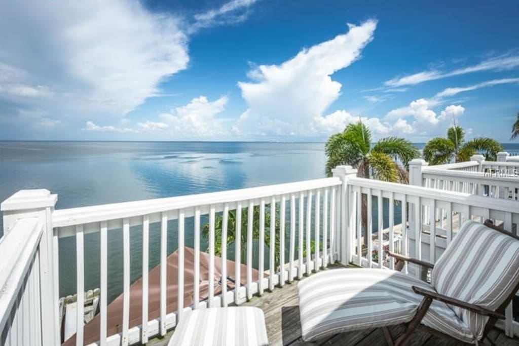 View from Master bedroom balcony.