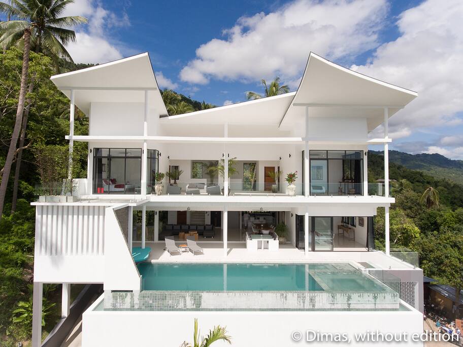 vue de face villa