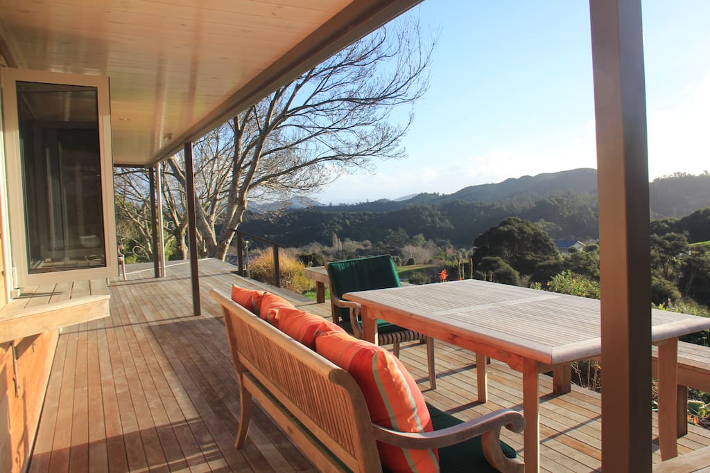 View from deck to hills