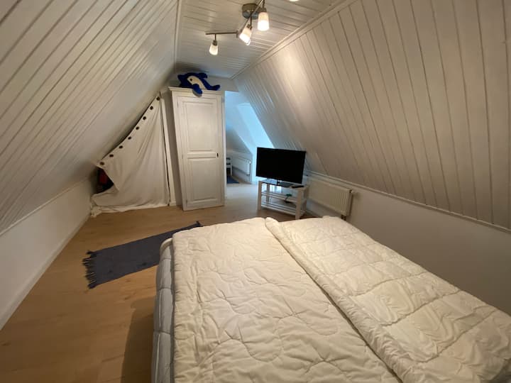 Mtazamo wa runinga na kitanda sakafu 1 ya juu