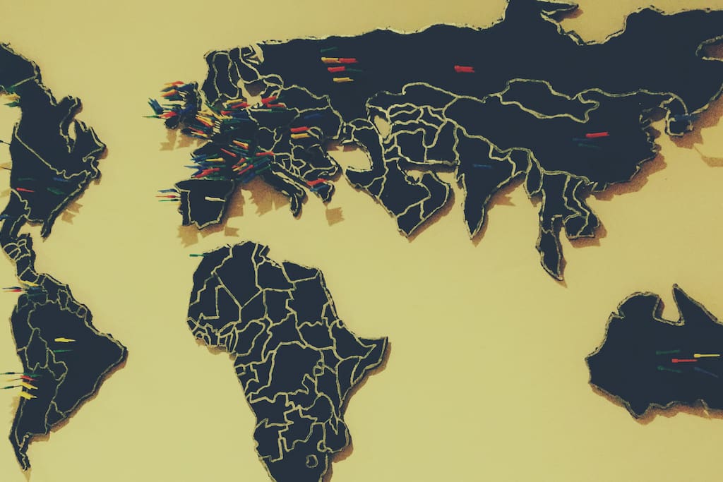 Actualmente todas las visitas que hemos tenido de diferentes partes del mundo.