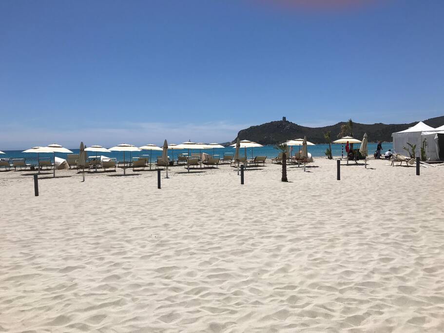 Spiaggia e torre di Villasimius