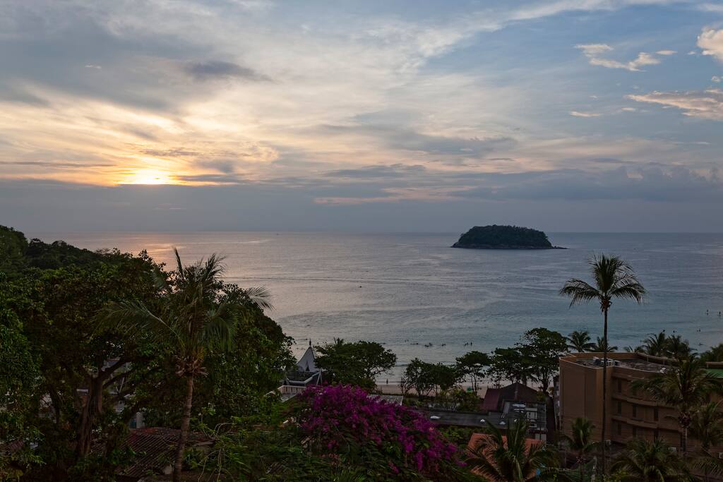 View. Sunset.