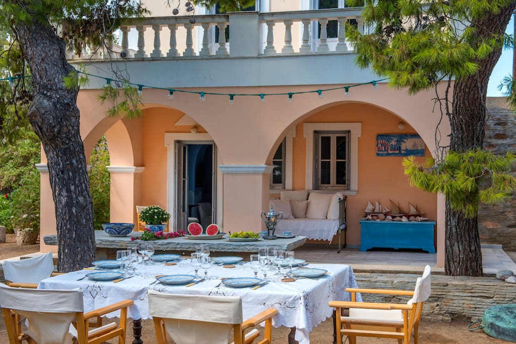 Veranda and outside dining area