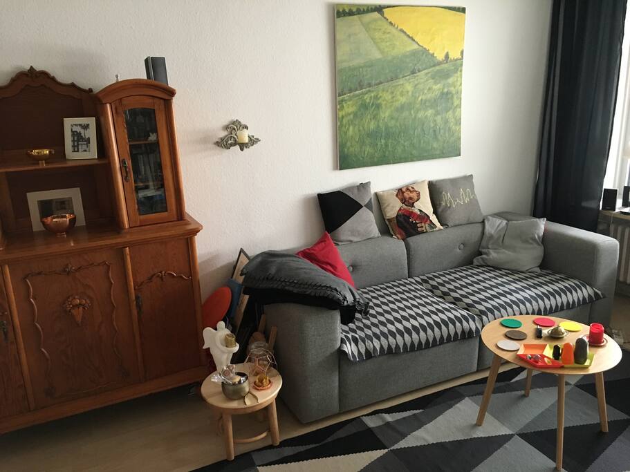 Das liebevoll eingerichtete Wohnzimmer zur alleinigen Benutzung.
