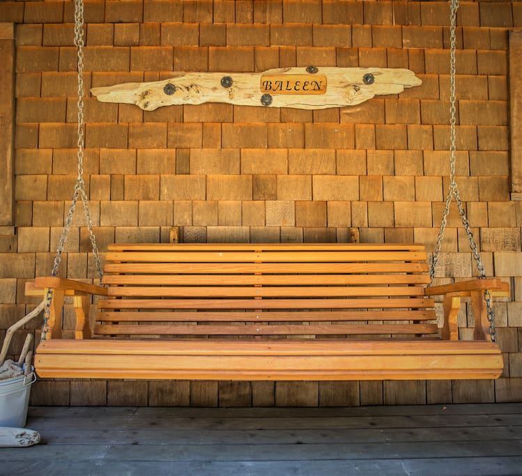 Baleen welcomes you to enjoy the morning sunshine on the front porch. Let the ocean's music and your favorite morning brew start a memorable day.