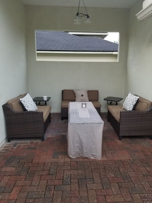 Outside sitting area