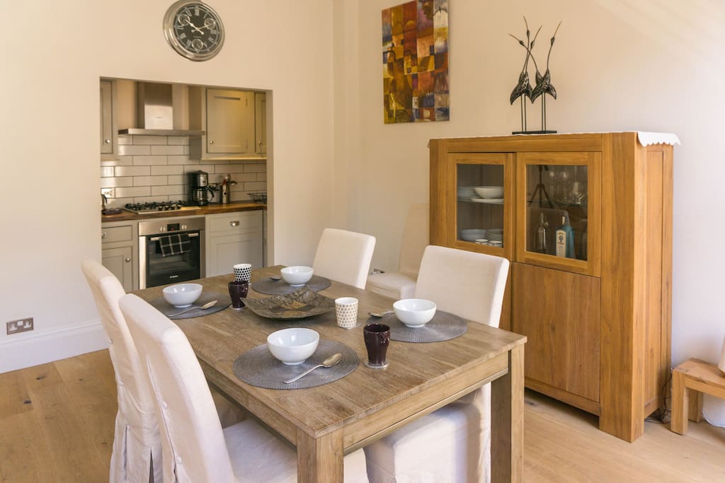 Dining and kitchen areas