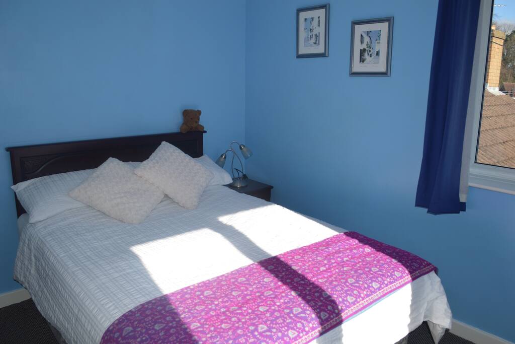 Blue bedroom, upstairs