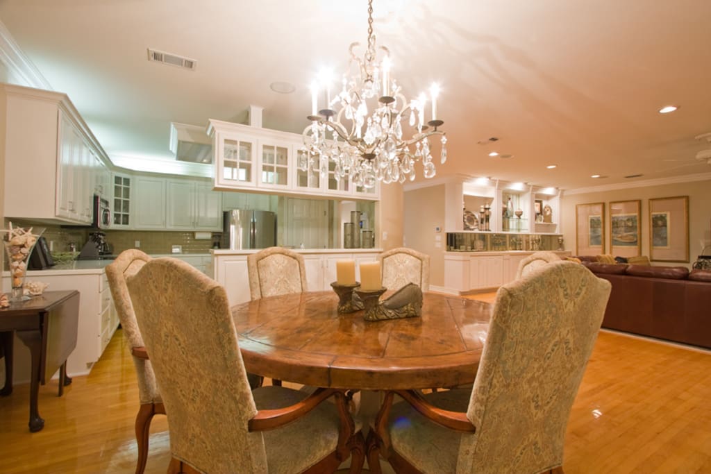 dining room and kitchen