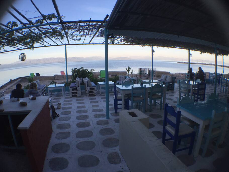 We offer a free welcome drink to our guests in our tavern on the beach!