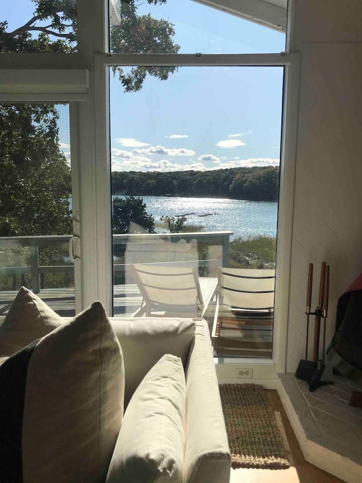 Private Waterfront East Hampton Mid Century Home - Amagansett