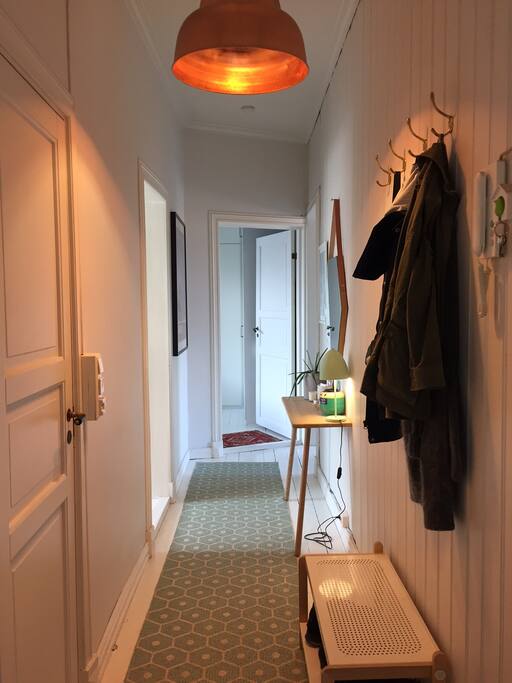 Hallway (bathroom to the left, master bedroom at the far end)
