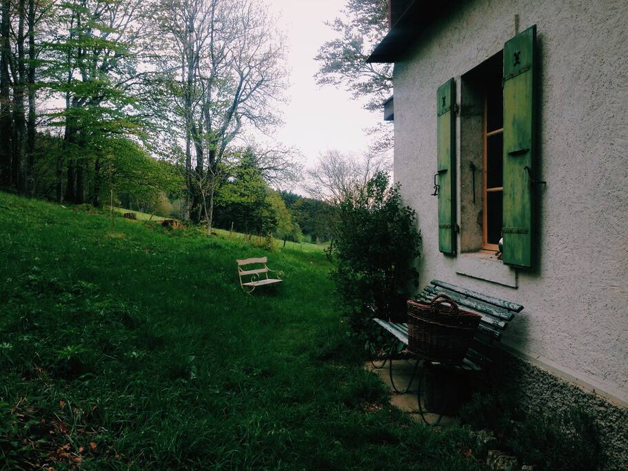 Devant du chalet