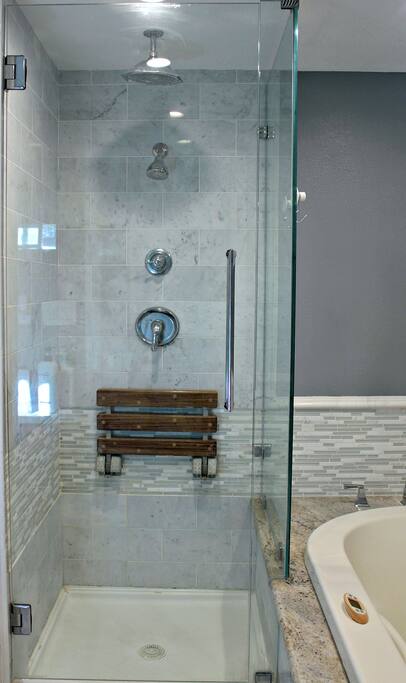 Begin your day fresh with a nice hot shower.
