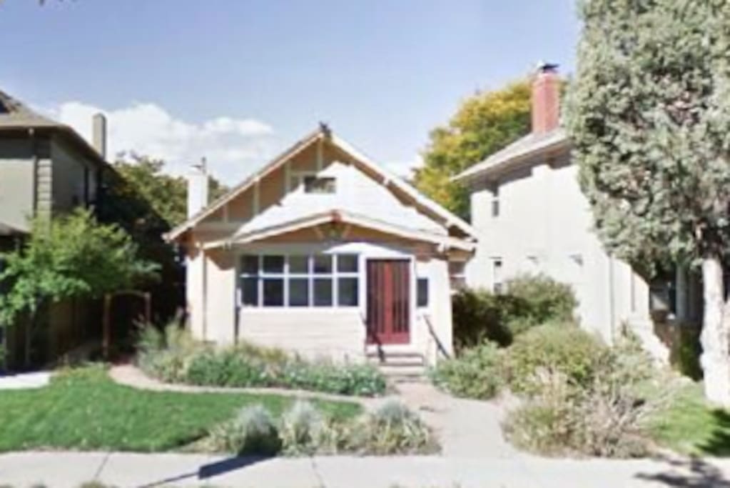 Front of the house with side entrance
