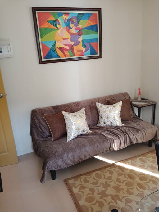 sofa bed on living area