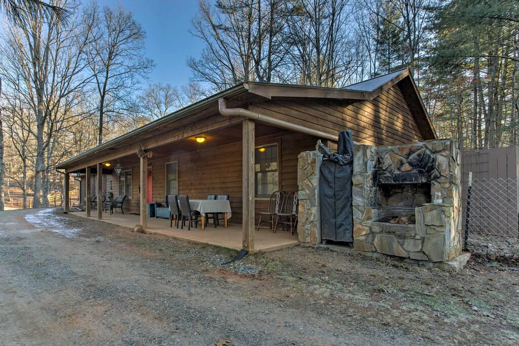 The front porch is just the beginning of the great outdoors as there's over 24 acres of shared land to explore!
