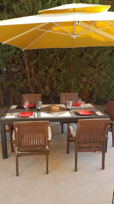 Terrasse ombragée