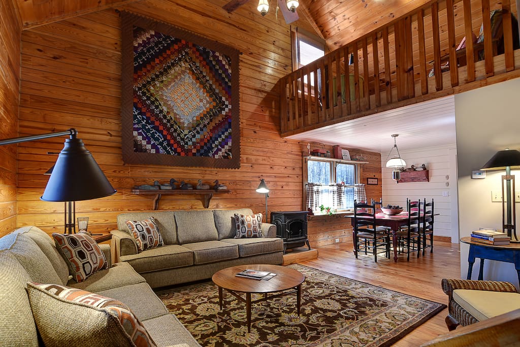 Loft area above living room