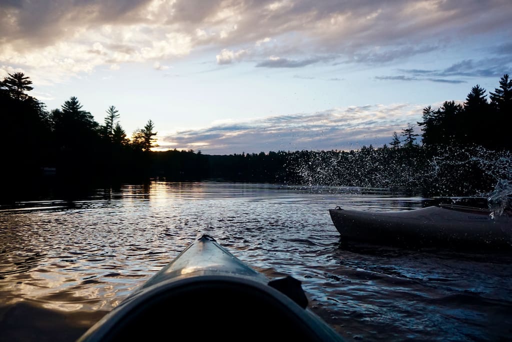 Kayaking along the Dead River Basin