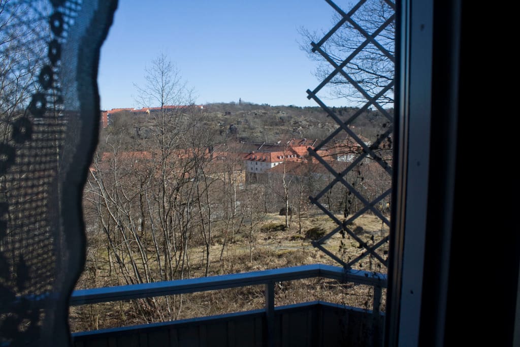 Balcony and a great view over Gothenburg.